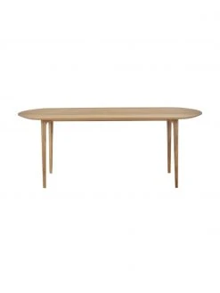 Westwing Collection Ovaler Esstisch Archie aus Eichenholz, 200 x 100 cm, B 200 x T 100 cm -Esszimmer Verkäufe Ovaler Esstisch Archie aus Eichenholz 200 x 100 cm 4