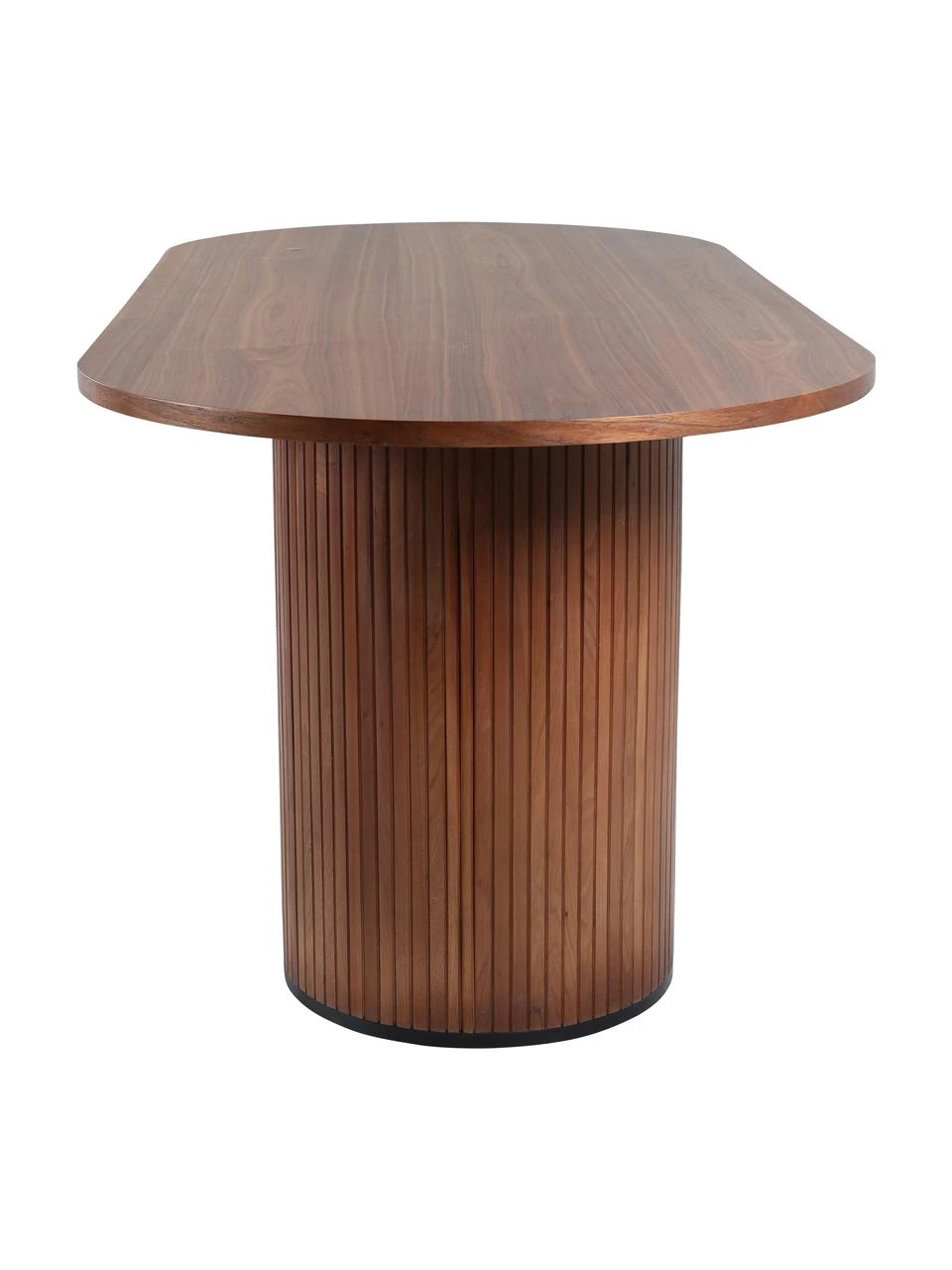 Ovaler Esstisch Bianca in Nussbaumfarben, 200 x 90 cm, B 200 x T 90 cmNur noch wenige verfügbar 8 Ovaler Esstisch Bianca in Nussbaumfarben, 200 x 90 cm, B 200 x T 90 cmNur noch wenige verfügbar – Bild 6