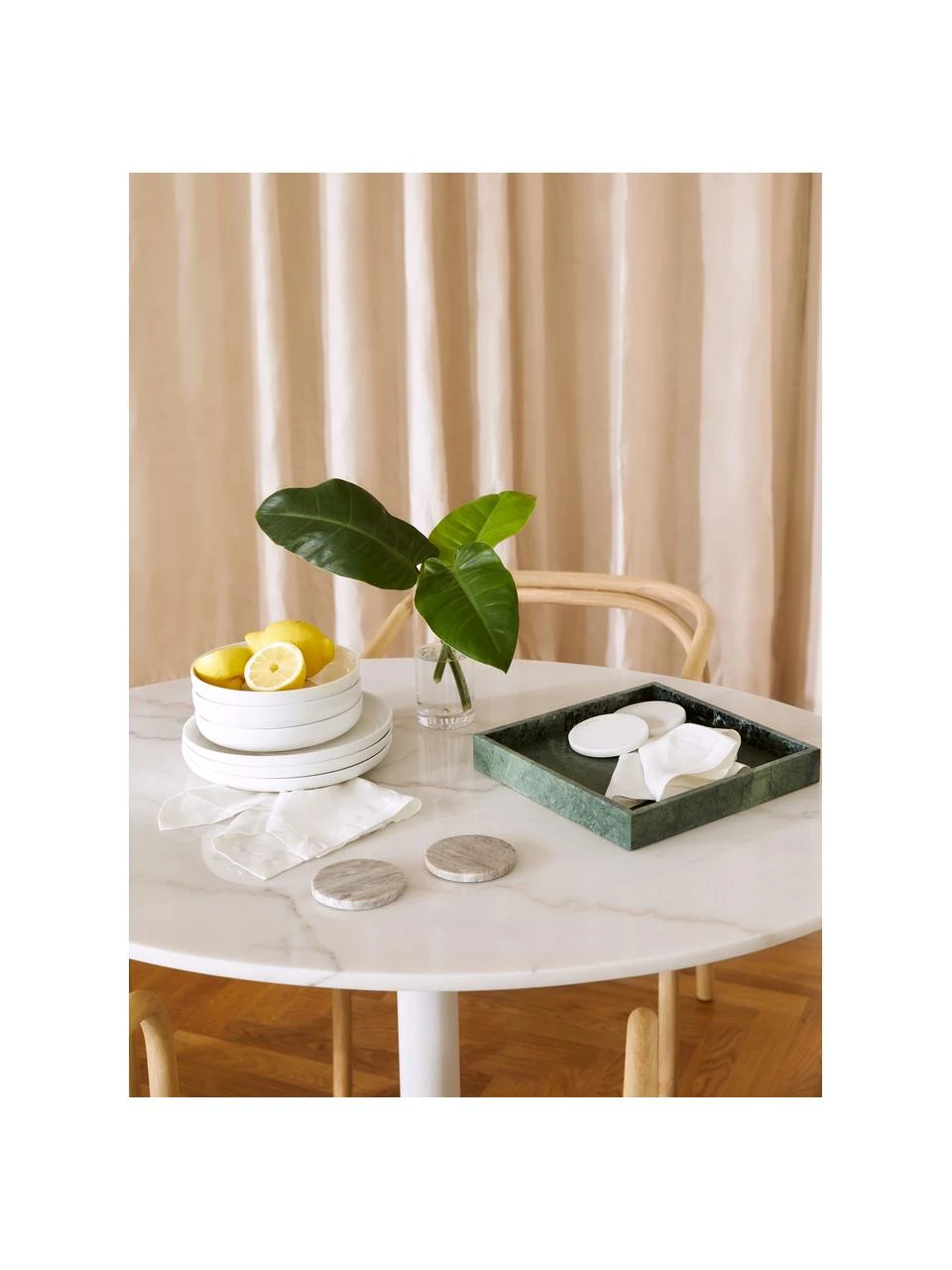 Westwing Collection Ovaler Marmor-Esstisch Miley, 120 x 90 cm, B 120 x T 90 cm 5 Westwing Collection Ovaler Marmor-Esstisch Miley, 120 x 90 cm, B 120 x T 90 cm – Bild 3