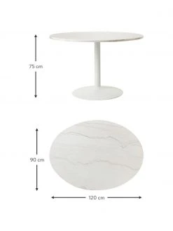Westwing Collection Ovaler Marmor-Esstisch Miley, 120 x 90 cm, B 120 x T 90 cm 12 Westwing Collection Ovaler Marmor-Esstisch Miley, 120 x 90 cm, B 120 x T 90 cm -Esszimmer Verkäufe Ovaler Marmor Esstisch Miley 120 x 90 cm 4