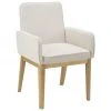 Westwing Collection Polster-Armlehnstuhl Koga in Cremeweiß, B 54 x H 86 cm -Esszimmer Verkäufe Polster Armlehnstuhl Koga in Cremeweiss