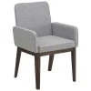 Westwing Collection Polster-Armlehnstuhl Koga in Grau, B 54 x H 86 cm -Esszimmer Verkäufe Polster Armlehnstuhl Koga in Grau