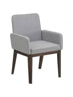 Westwing Collection Polster-Armlehnstuhl Koga in Grau, B 54 x H 86 cm