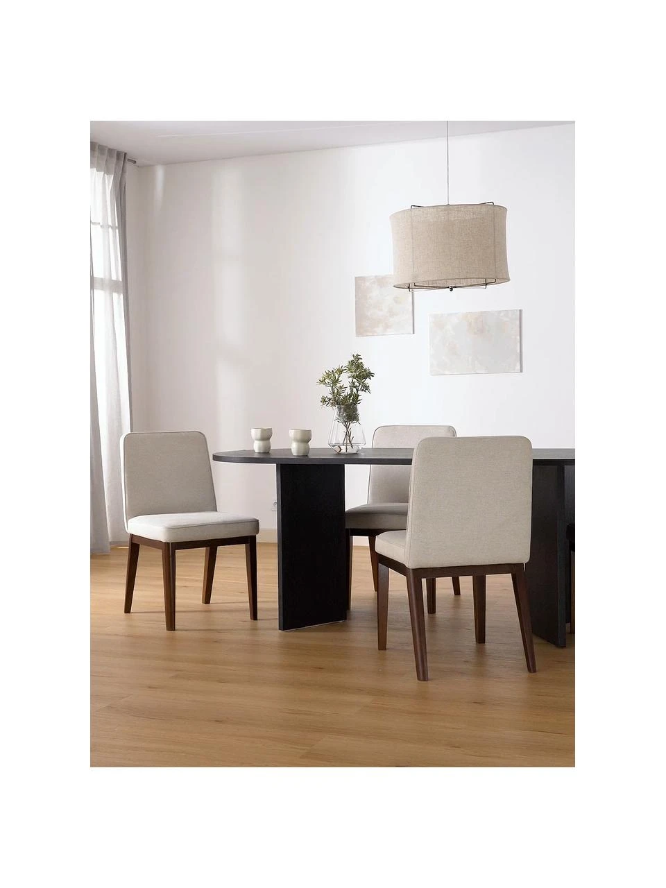 Westwing Collection Polsterstuhl Koga in Cremeweiß, B 47 x H 86 cm 4 Westwing Collection Polsterstuhl Koga in Cremeweiß, B 47 x H 86 cm – Bild 2