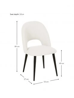 Westwing Collection Polsterstuhl Rachel in Beige, B 53 x T 57 cm 10 Westwing Collection Polsterstuhl Rachel in Beige, B 53 x T 57 cm -Esszimmer Verkäufe Polsterstuhl Rachel in Beige 2