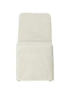 Westwing Collection Polsterstuhl Russell mit Husse in Cremeweiß, B 47 x H 86 cmNur noch wenige verfügbar -Esszimmer Verkäufe Polsterstuhl Russell mit Husse in Cremeweiss 5