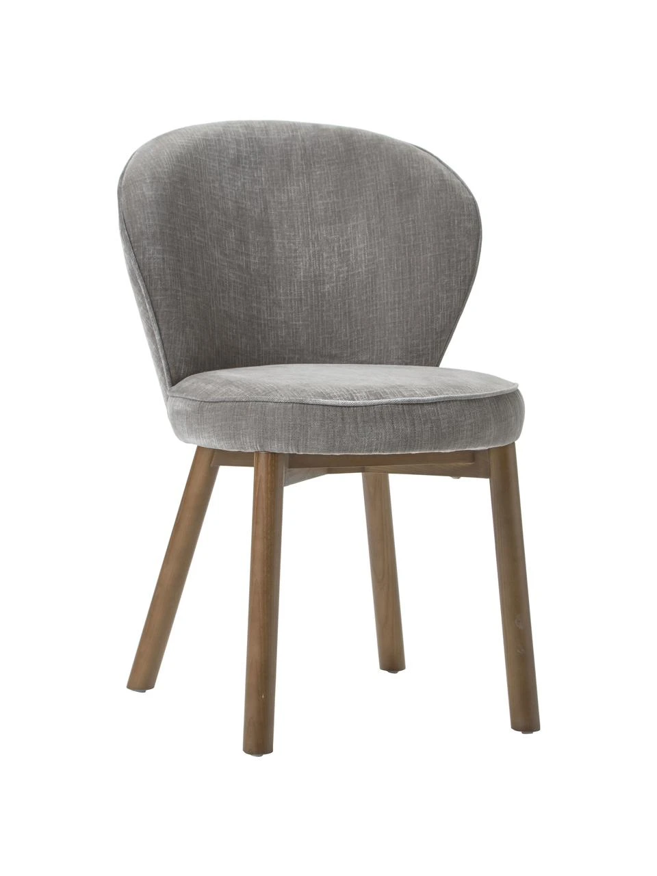 Westwing Collection Polsterstuhl Serena in Grau, B 56 x T 64 cm 3 Westwing Collection Polsterstuhl Serena in Grau, B 56 x T 64 cm