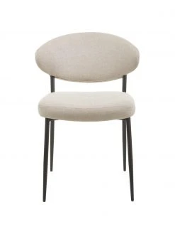 Westwing Collection Polsterstühle Adele in Beige, 2 Stück, B 54 x T 57 cm -Esszimmer Verkäufe Polsterstuhle Adele in Beige 2 Stuck 4