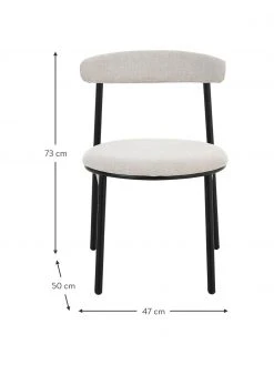 Polsterstühle Doggi in Cremefarben, 2 Stück, B 47 x T 50 cm -Esszimmer Verkäufe Polsterstuhle Doggi in Cremefarben 2 Stuck 2