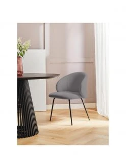 Esszimmer Verkäufe -Esszimmer Verkäufe Polsterstuhle Luisa in Grau 2 Stuck 1