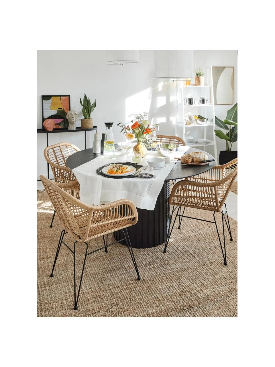 Westwing Collection Polyrattan-Armlehnstühle Costa, 2 Stück, B 59 x T 58 cm 5 Westwing Collection Polyrattan-Armlehnstühle Costa, 2 Stück, B 59 x T 58 cm – Bild 3