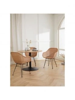 Westwing Collection Polyrattan-Armlehnstühle Costa, 2 Stück, B 57 x T 58 cm -Esszimmer Verkäufe Polyrattan Armlehnstuhle Costa 2 Stuck 26