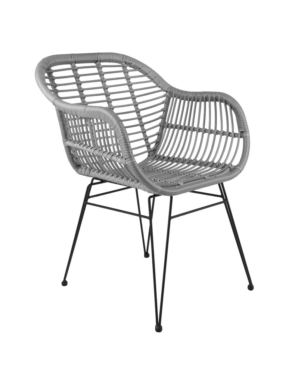 Westwing Collection Polyrattan-Armlehnstühle Costa, 2 Stück, B 59 x T 58 cm 3 Westwing Collection Polyrattan-Armlehnstühle Costa, 2 Stück, B 59 x T 58 cm