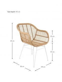 Westwing Collection Polyrattan-Armlehnstühle Costa, 2 Stück, B 59 x T 58 cm 11 Westwing Collection Polyrattan-Armlehnstühle Costa, 2 Stück, B 59 x T 58 cm -Esszimmer Verkäufe Polyrattan Armlehnstuhle Costa 2 Stuck 9