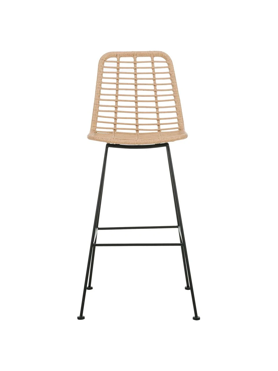 Westwing Collection Polyrattan-Barstuhl Costa mit Metall-Beinen, B 56 x H 110 cm 7 Westwing Collection Polyrattan-Barstuhl Costa mit Metall-Beinen, B 56 x H 110 cm – Bild 5