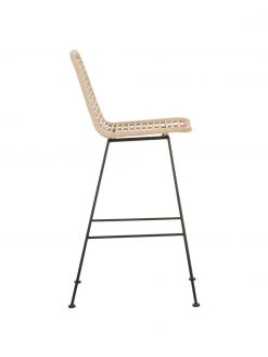 Westwing Collection Polyrattan-Barstuhl Costa mit Metall-Beinen, B 56 x H 110 cm 13 Westwing Collection Polyrattan-Barstuhl Costa mit Metall-Beinen, B 56 x H 110 cm -Esszimmer Verkäufe Polyrattan Barstuhl Costa mit Metall Beinen 5