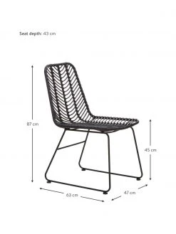 Westwing Collection Polyrattan-Stuhl Providencia, B 47 x T 63 cm 11 Westwing Collection Polyrattan-Stuhl Providencia, B 47 x T 63 cm -Esszimmer Verkäufe Polyrattan Stuhl Providencia 3