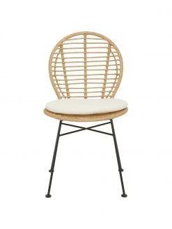 Westwing Collection Polyrattan-Stühle Cordula mit Sitzkissen, 2 Stück, B 48 x T 57 cm -Esszimmer Verkäufe Polyrattan Stuhle Cordula mit Sitzkissen 2 Stuck 10