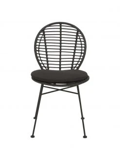 Westwing Collection Polyrattan-Stühle Cordula mit Sitzkissen, 2 Stück, B 48 x T 57 cm -Esszimmer Verkäufe Polyrattan Stuhle Cordula mit Sitzkissen 2 Stuck 4