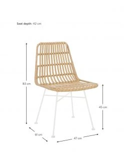 Westwing Collection Polyrattan-Stühle Costa, 2 Stück, B 47 x T 61 cm -Esszimmer Verkäufe Polyrattan Stuhle Costa 2 Stuck 9