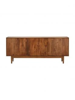 Westwing Collection Retro Sideboard Paul mit Türen aus massivem Mangoholz, B 180 x H 75 cm -Esszimmer Verkäufe Retro Sideboard Paul mit Turen aus massivem Mangoholz 4