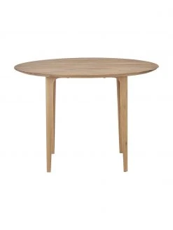 Westwing Collection Runder Esstisch Archie aus Eichenholz, Ø 110, Ø 110 x H 76 cm -Esszimmer Verkäufe Runder Esstisch Archie aus Eichenholz O 110 4