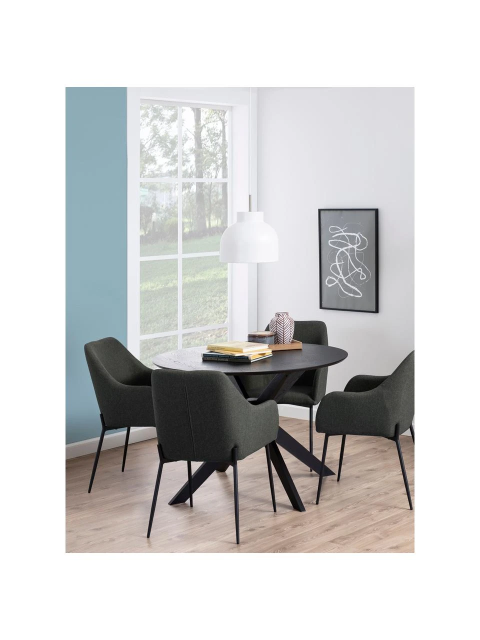 Runder Esstisch Duncan, Ø 105 cm, Ø 105 x H 75 cm 4 Runder Esstisch Duncan, Ø 105 cm, Ø 105 x H 75 cm – Bild 2