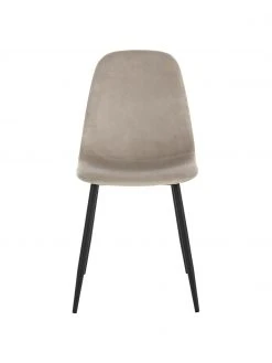 Runder Esstisch Gilda mit Samt-Stühlen in Beige, Ø 110 cm, Ø 110 x H 75 cm -Esszimmer Verkäufe Runder Esstisch Gilda mit Samt Stuhlen in Beige O 110 cm 5