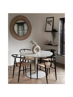 Esszimmer Verkäufe -Esszimmer Verkäufe Runder Esstisch Karla in Marmoroptik O 90 cm 7