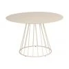 Runder Esstisch Maggie in Beige mit Metall-Gestell, Ø 120 cm, Ø 120 x H 75 cmNur noch 1 Artikel verfügbar -Esszimmer Verkäufe Runder Esstisch Maggie in Beige mit Metall Gestell O 120 cm