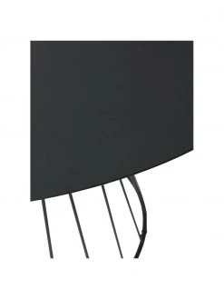 Runder Esstisch Maggie in Schwarz mit Metall-Gestell, Ø 120 cm, Ø 120 x H 75 cm -Esszimmer Verkäufe Runder Esstisch Maggie in Schwarz mit Metall Gestell O 120 cm 3