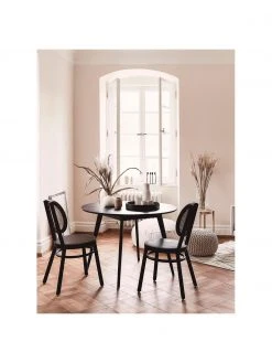 Rowico Runder Esstisch Yumi in Schwarz, Ø 115 cm, Ø 115 x H 74 cm -Esszimmer Verkäufe Runder Esstisch Yumi in Schwarz O 115 cm 2