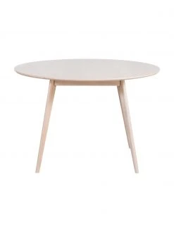 Rowico Runder Esstisch Yumi, weiß gewaschen, Ø 115 cm, Ø 115 x H 74 cm -Esszimmer Verkäufe Runder Esstisch Yumi weiss gewaschen O 115 cm 3