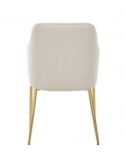 Westwing Collection Samt-Armlehnstuhl Ava in Beige, B 57 x T 63 cm 13 Westwing Collection Samt-Armlehnstuhl Ava in Beige, B 57 x T 63 cm -Esszimmer Verkäufe Samt Armlehnstuhl Ava in Beige 5