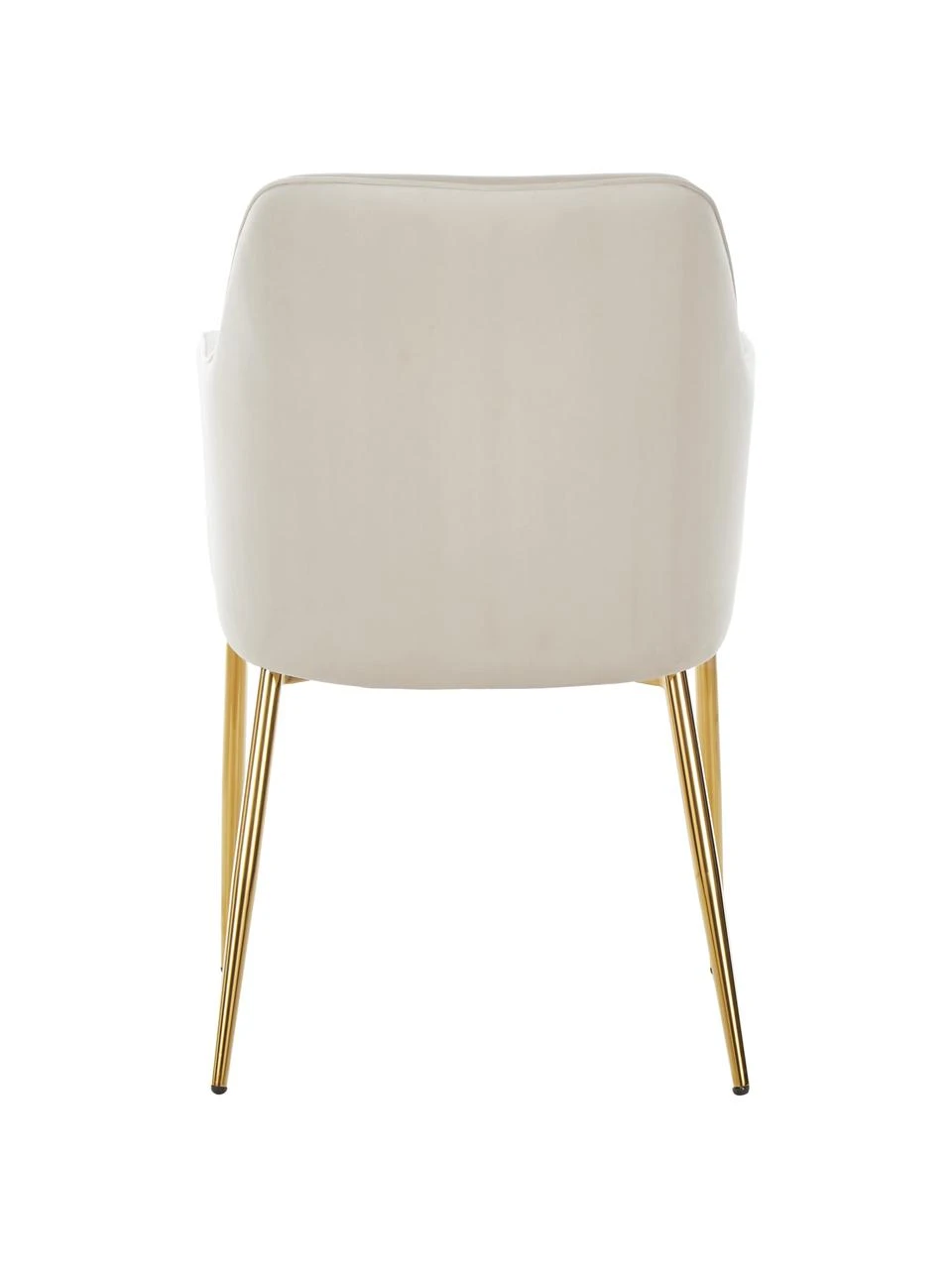 Westwing Collection Samt-Armlehnstuhl Ava in Beige, B 57 x T 63 cm 8 Westwing Collection Samt-Armlehnstuhl Ava in Beige, B 57 x T 63 cm – Bild 6