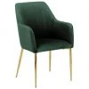 Westwing Collection Samt-Armlehnstuhl Ava in Dunklegrün, B 57 x T 63 cm 1 Westwing Collection Samt-Armlehnstuhl Ava in Dunklegrün, B 57 x T 63 cm -Esszimmer Verkäufe Samt Armlehnstuhl Ava in Dunklegrun