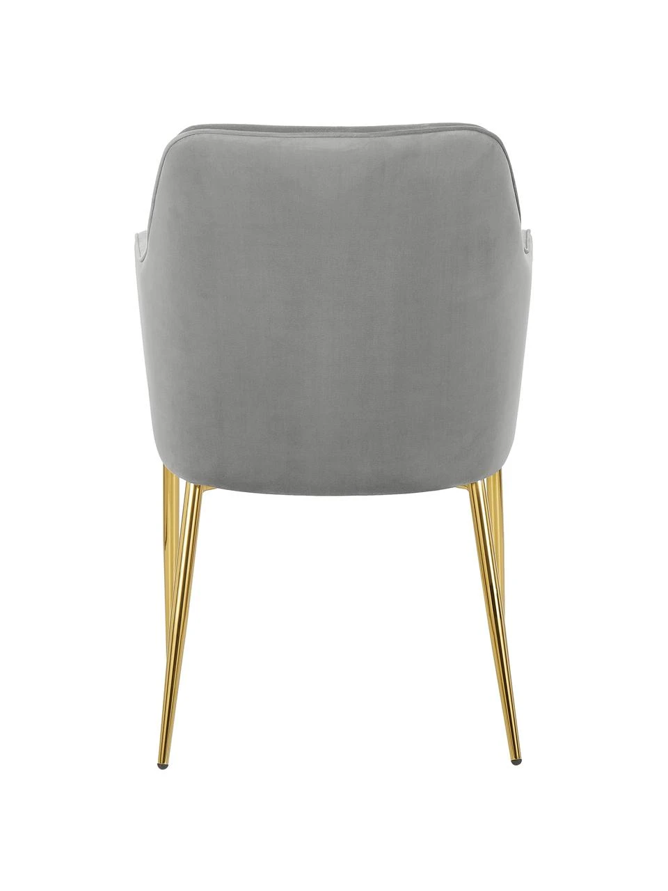 Westwing Collection Samt-Armlehnstuhl Ava in Grau, B 57 x T 63 cm 8 Westwing Collection Samt-Armlehnstuhl Ava in Grau, B 57 x T 63 cm – Bild 6