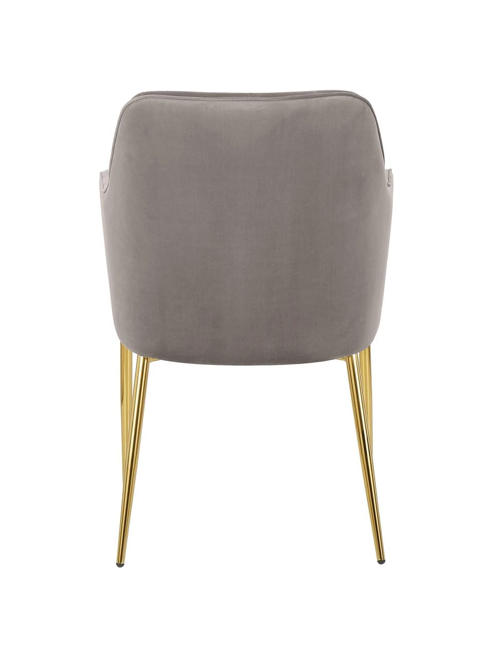 Westwing Collection Samt-Armlehnstuhl Ava in Taupe, B 57 x T 63 cm 8 Westwing Collection Samt-Armlehnstuhl Ava in Taupe, B 57 x T 63 cm – Bild 6