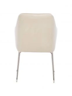 Westwing Collection Samt-Armlehnstuhl Isla in Cremeweiß, B 60 x T 62 cm -Esszimmer Verkäufe Samt Armlehnstuhl Isla in Cremeweiss 11