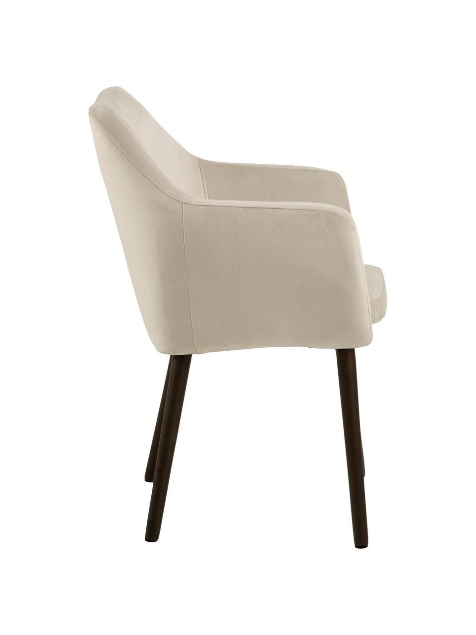 Samt-Armlehnstuhl Nora mit Holzbeinen, B 58 x T 58 cmNur noch wenige verfügbar 7 Samt-Armlehnstuhl Nora mit Holzbeinen, B 58 x T 58 cmNur noch wenige verfügbar – Bild 5