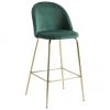 Samt-Barstuhl Ivonne in Grün, B 53 x H 108 cm -Esszimmer Verkäufe Samt Barstuhl Ivonne in Grun
