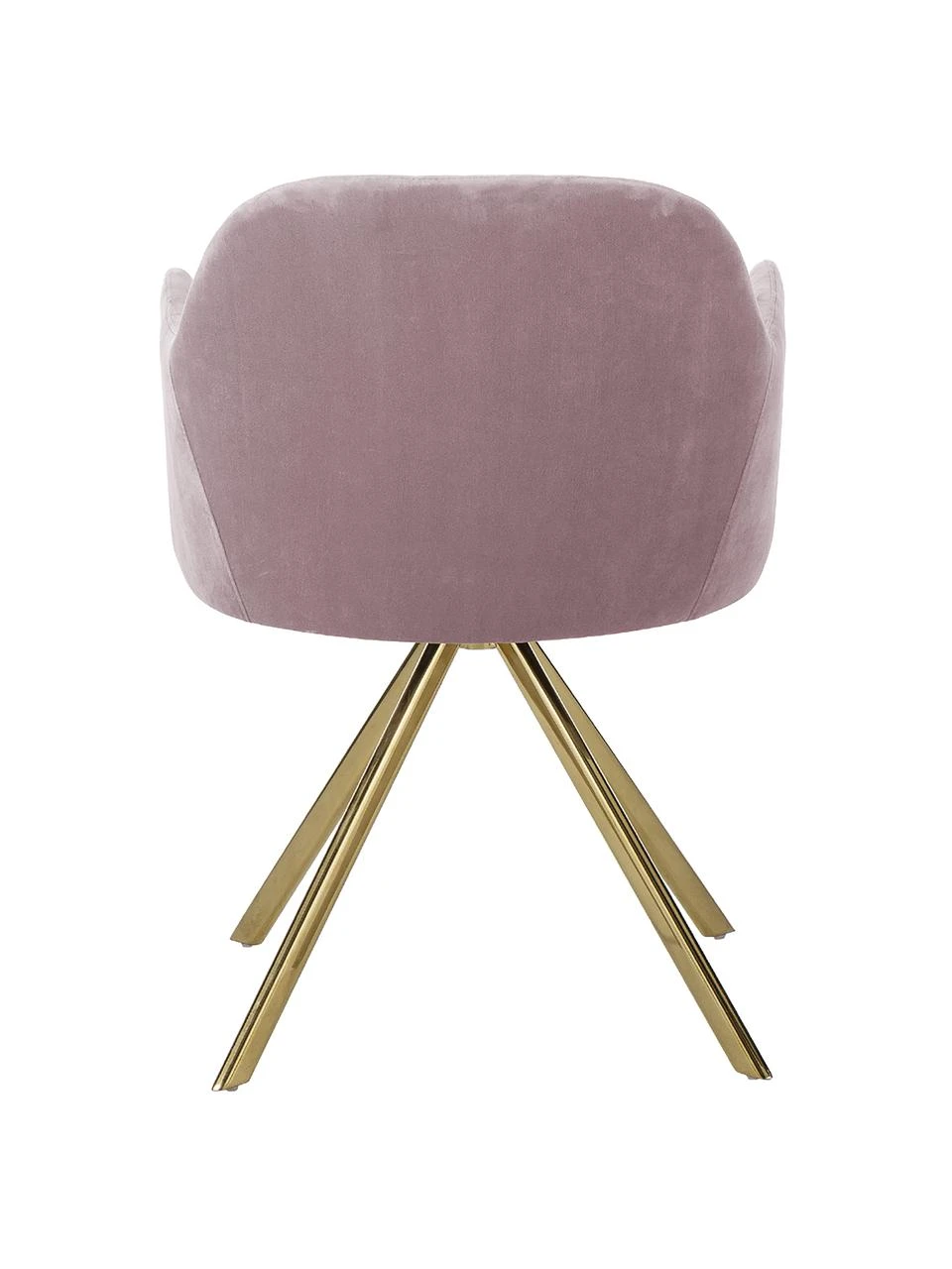 Westwing Collection Samt-Drehstuhl Lola mit Armlehne in Rosa, B 58 x T 53 cm 8 Westwing Collection Samt-Drehstuhl Lola mit Armlehne in Rosa, B 58 x T 53 cm – Bild 6