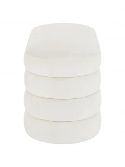 Westwing Collection Samt-Polsterbank Alto in Cremeweiß, B 110 x H 47 cm -Esszimmer Verkäufe Samt Polsterbank Alto in Cremeweiss 5