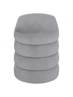 Westwing Collection Samt-Polsterbank Alto in Grau, B 110 x H 47 cm -Esszimmer Verkäufe Samt Polsterbank Alto in Grau 5