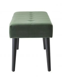 Samt-Polsterbank Glory in Dunkelgrün, B 95 x H 45 cm -Esszimmer Verkäufe Samt Polsterbank Glory in Dunkelgrun 4