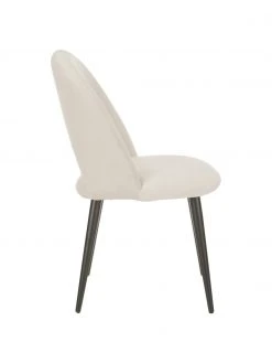 Westwing Collection Samt-Polsterstuhl Rachel in Beige, B 53 x T 57 cm -Esszimmer Verkäufe Samt Polsterstuhl Rachel in Beige 5