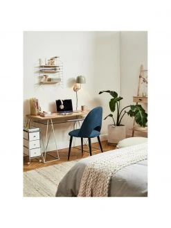 Westwing Collection Samt-Polsterstuhl Rachel in Dunkelblau, B 53 x T 57 cm 10 Westwing Collection Samt-Polsterstuhl Rachel in Dunkelblau, B 53 x T 57 cm -Esszimmer Verkäufe Samt Polsterstuhl Rachel in Dunkelblau 2