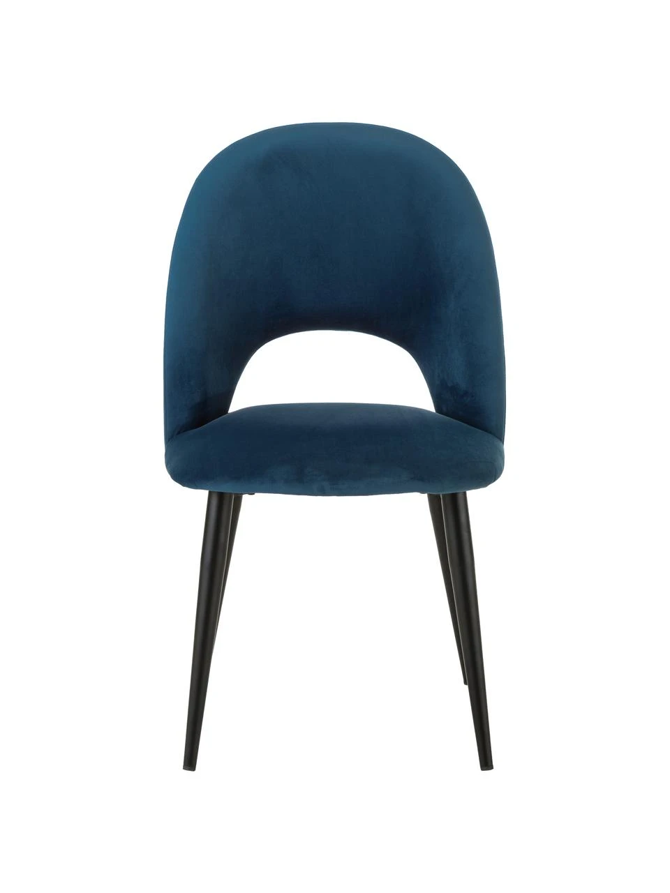 Westwing Collection Samt-Polsterstuhl Rachel in Dunkelblau, B 53 x T 57 cm 7 Westwing Collection Samt-Polsterstuhl Rachel in Dunkelblau, B 53 x T 57 cm – Bild 5