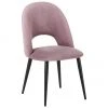 Westwing Collection Samt-Polsterstuhl Rachel in Rosa, B 53 x T 57 cm -Esszimmer Verkäufe Samt Polsterstuhl Rachel in Rosa