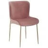 Westwing Collection Samt-Polsterstuhl Tess in Altrosa, B 49 x T 64 cm 2 Westwing Collection Samt-Polsterstuhl Tess in Altrosa, B 49 x T 64 cm -Esszimmer Verkäufe Samt Polsterstuhl Tess in Altrosa